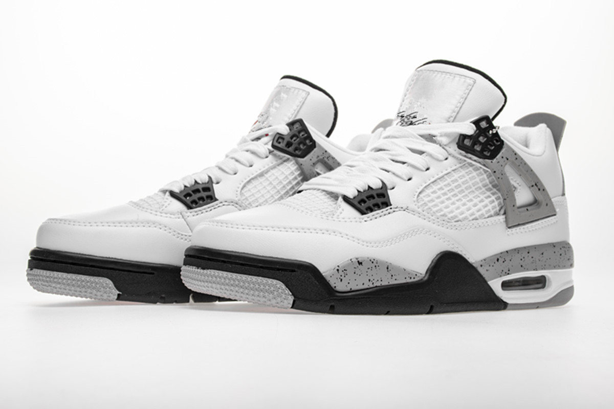 

Jumpman 4 Retor OG "White Cement" Mens Basketball Shoes Outdoor Sneakers Sports With Original Box
