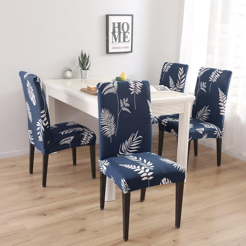 

Chair Covers Cover For Home Dining Office Kitchen Elastic Stretch With Back Anti-dirty Removable 1/2/4/6 Piece 21 Color Wholesale