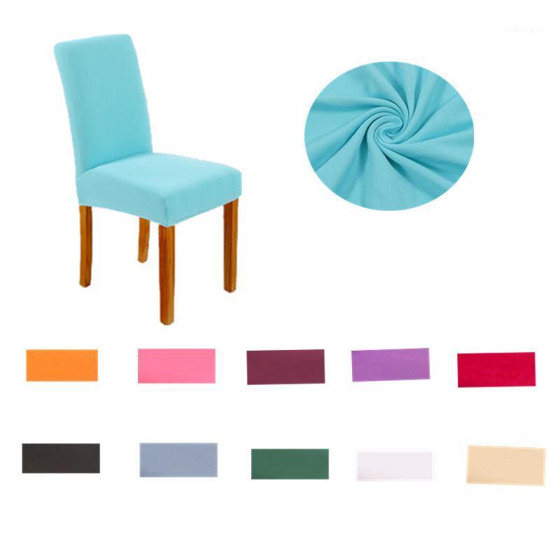 

Solid Color Chair Cover Fabric Spandex Elastic Slipcovers Seat Chairs Covers Protector For Living Room Kitchen Banquet Wedding