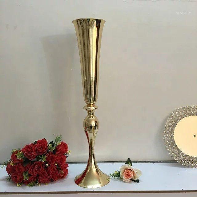 

Party Decoration 75cm Tall 10pcs)Wedding Backdrop Gold Stick Candelabra Wedding Aisle Stands