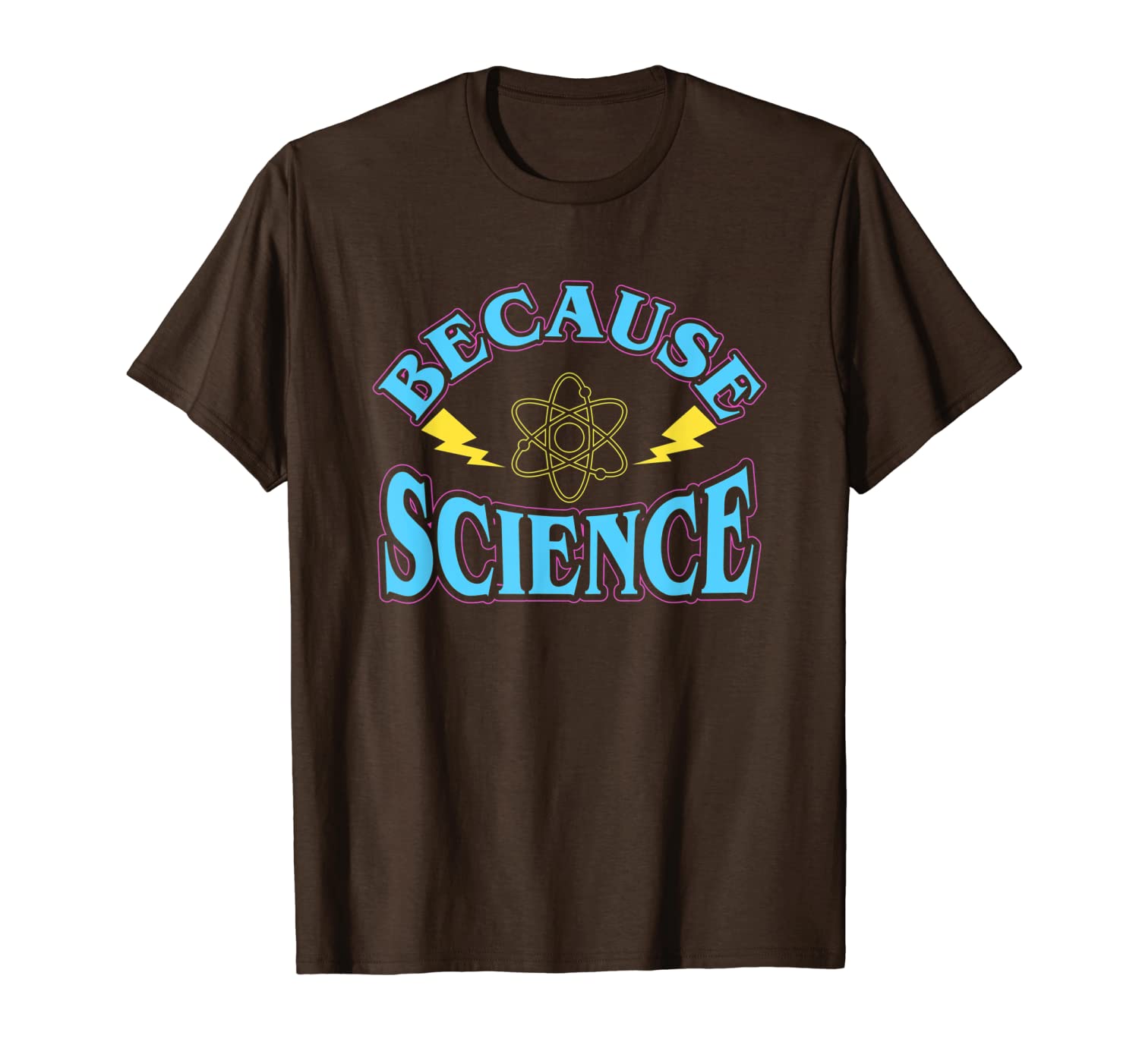 

because science t-shirt, White;black