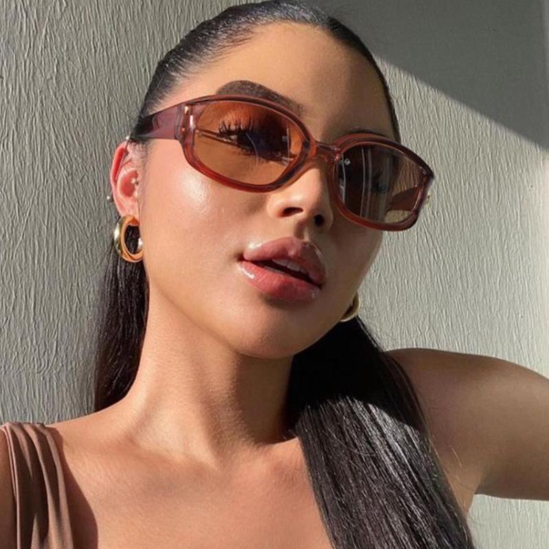 

Sunglasses Unique Irregular Women Goggle Men Vintage Wide Leg Brown Oversized Sun Glasses Female Sexy Party Shades Eyewear