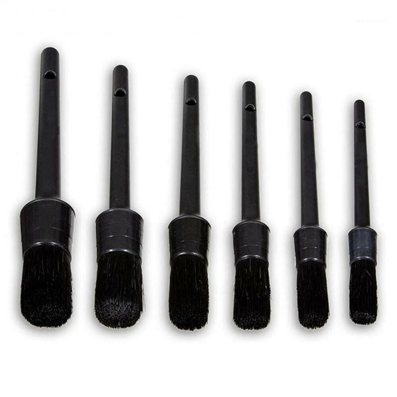 

Car Sponge Detailing Brush Clean Interior Boar Hair Bristles Seat Crevices