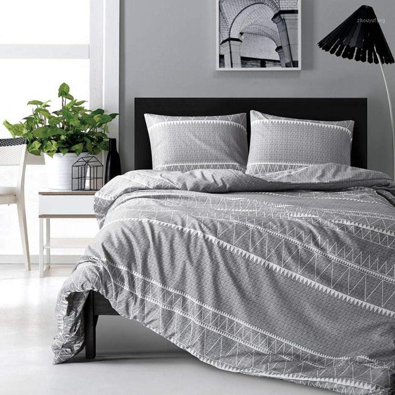 

Bedding Sets Gray Set Twin Double  King Duvet Cover Microfiber Bed Linen El Quilt