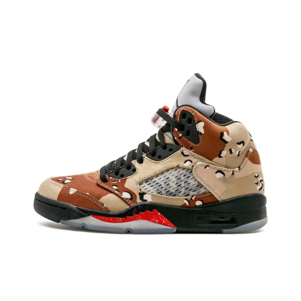 

Designer Jumpman 5 Mens Basketball Shoes Retro Desert Camo Trainers Sneakers 824371-201
