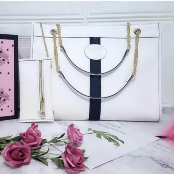 

5A top quality Designer Luxury Genuine Ladies Bags White Suede Leather Medium Web Stripe Tiger Tote Bag