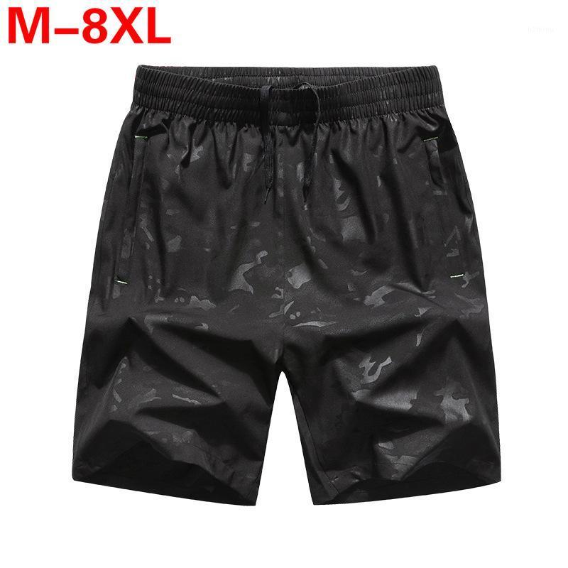 

Casual Summer Shorts Men Plus Size 6XL 7XL 8XL Bermuda Board Camouflage Beach Outwear Joggers Running Mens Short Pants Men's, Black