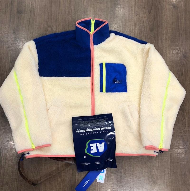 

Men's Jackets Patchwork Velvet Ader Error Jacket Men 1:1 High-Quality Heavy Fabric Lamb Wool Adererror Loose