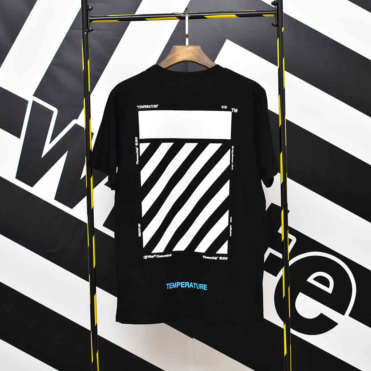 

Men's Short Sleeve Off Style White Basic Casual T-shirt for Men and Women Yb85, White;black