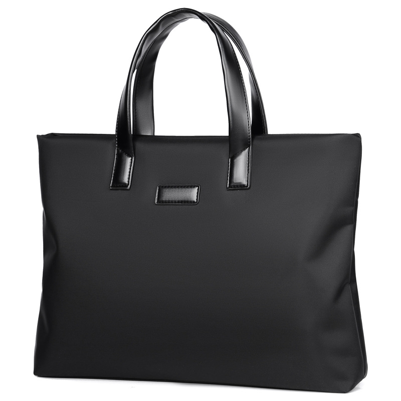 

New trend men's portable briefcase commute simple atmosphere computer business trip file bag, Blue