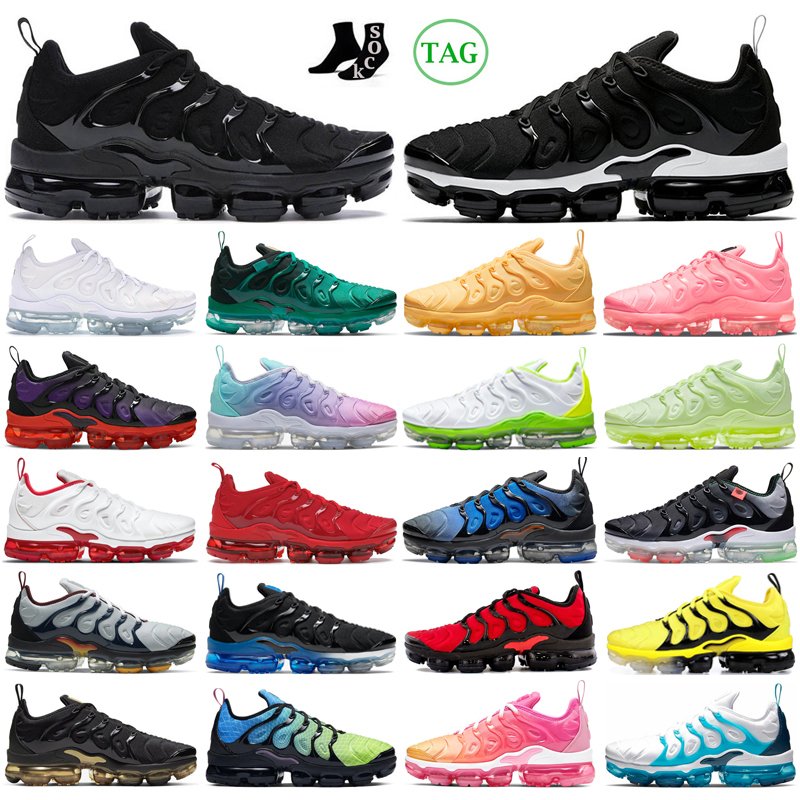 

vapourmax tn running shoes for men women tns Triple Black White Rough Green Cherry Atlanta Royal Blue mens trainers outdoor sport sneakers, #39