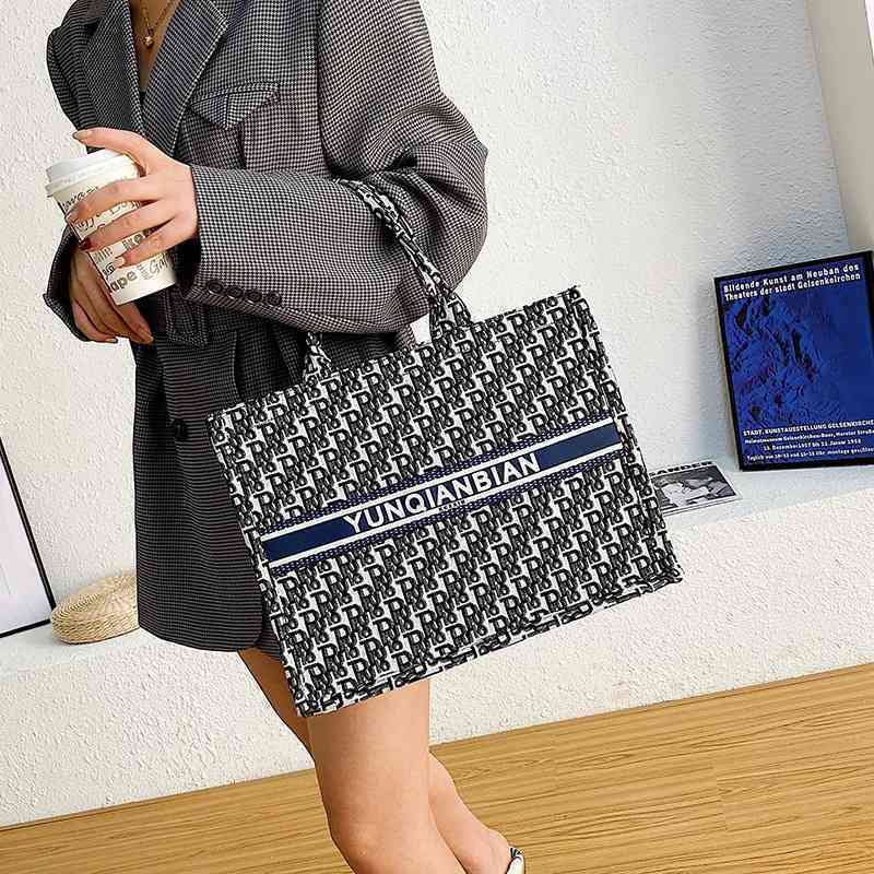 

2022 Latest Models handbag wholesale Large capacity Embroidered Tote Bag fashion red women's one shoulder portable Commuter super hot 86JE