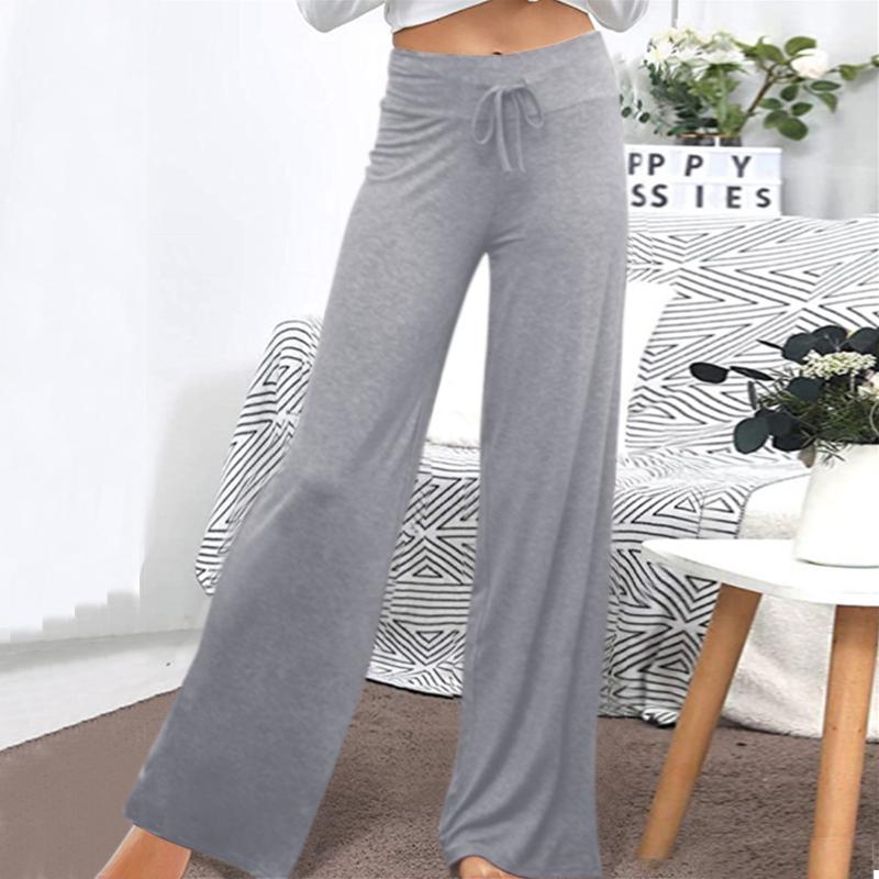 

Women's Pants & Capris OIMG Women Baggy Wide Leg Casual Streetwear Loose Solid Color Yoga Sport Long Sweatpants, Black;white