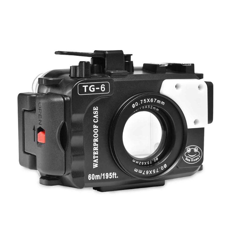 

Po Studio Volg Camera Waterproof Housing Diving Case Protective Underwater 60m/195ft Replacement For TG-6 Lighting & Accessories