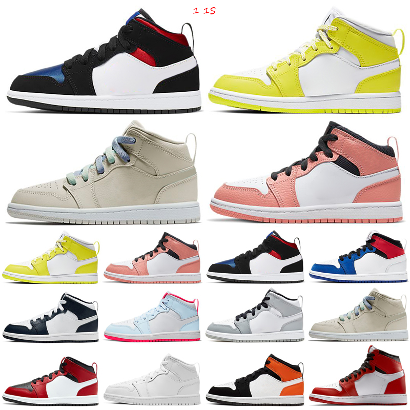 

2021 Top Quality Infant baby boy girl Basketball shoes kids High OG Designer Toddler baskets enfants Sneakers trainers EU 26-35, Color 9