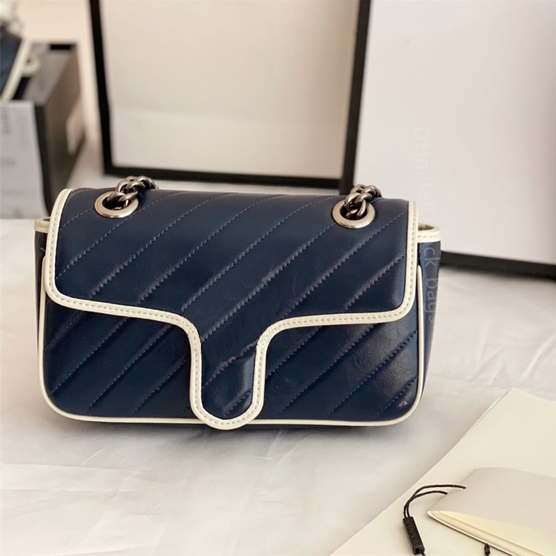 

2021 SS Double G lady bag most Famous High quality handbag Women fashion Handbags Luxury Designer Ladies Classic Cross Body Bags shoulder-bag, Color w