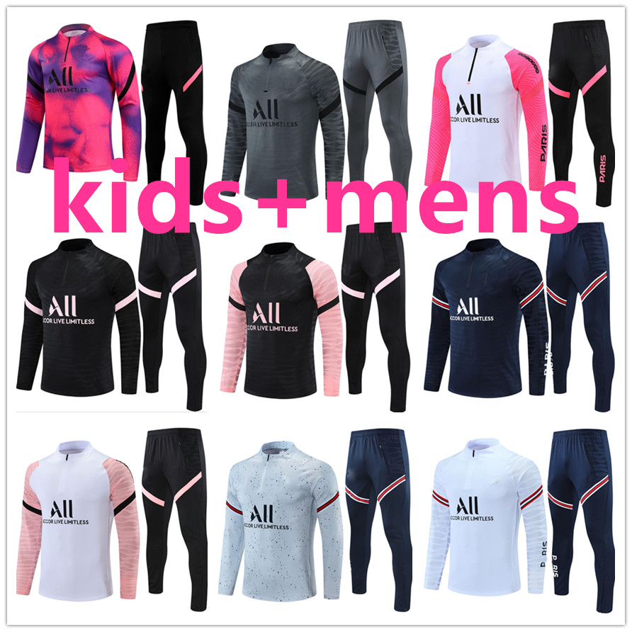 

2122.MESSI tracksuit tracksuits football training suits kit chandal futbol MBAPPE BENZEMA kids Men boys mens jacket tuta set sets Soccer jersey jerseys 666888, 17