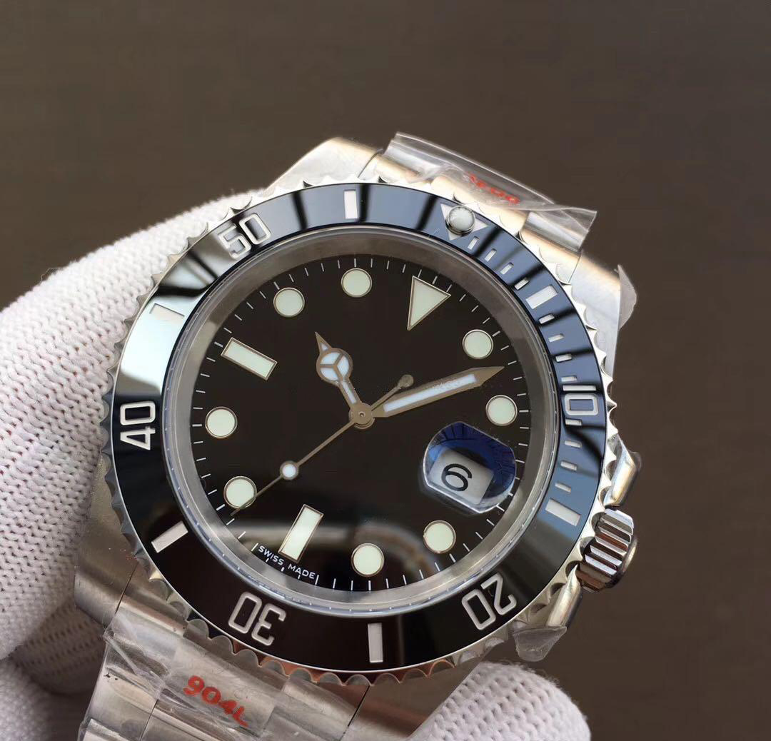 

wholesale - n factory v8 mens watch 116610ln eta 2836 sapphire glass automatic mechanical watch ceramic bezel dial luminous diving 100m, Slivery;brown