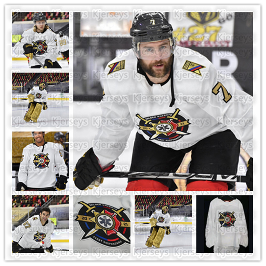 

Vegas Golden Knights Marc-Andre Fleury Jersey 2021 first responder Mark Stone Robin Lehner Smith Pacioretty Reaves Tuch Alex PIETRANGELO Hockey Jerseys, Youth s-xl