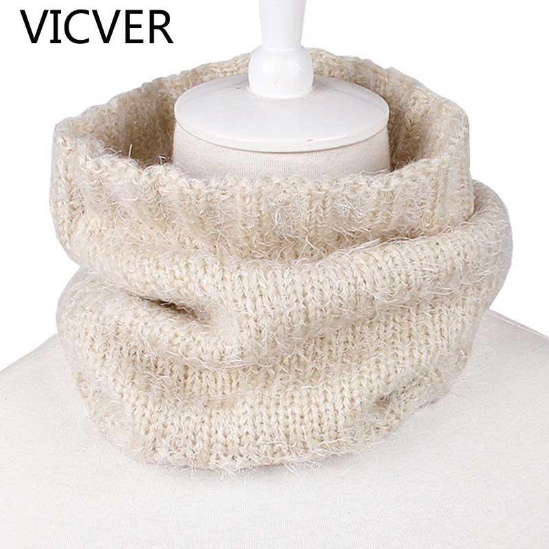 

Bandanas 2021 Winter Knit Collar Scarf Women Neck Warm Crochet Scarves Solid Chunky Woolen O Ring Comfortable Loop Men Scarfs