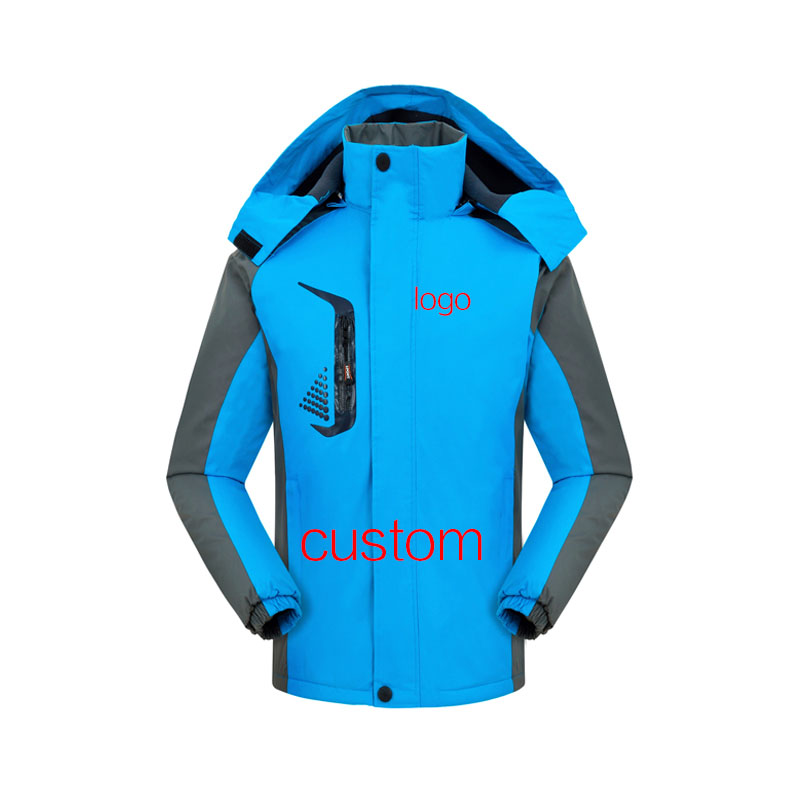 

Custom Thick Warm Winter Men's coat Solid Color Waterproof Wind Jacket, Red
