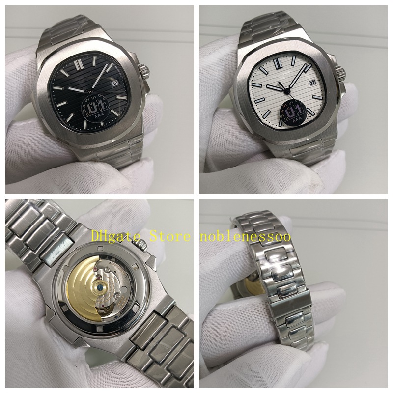 

3 Color Cal. 324 Movement U1 Factory Watch Men 40.5mm White Dial Classic 5711/1A Transparent Back Stainless steel Bracelet Wristwatches Eta Automatic Mens Watches