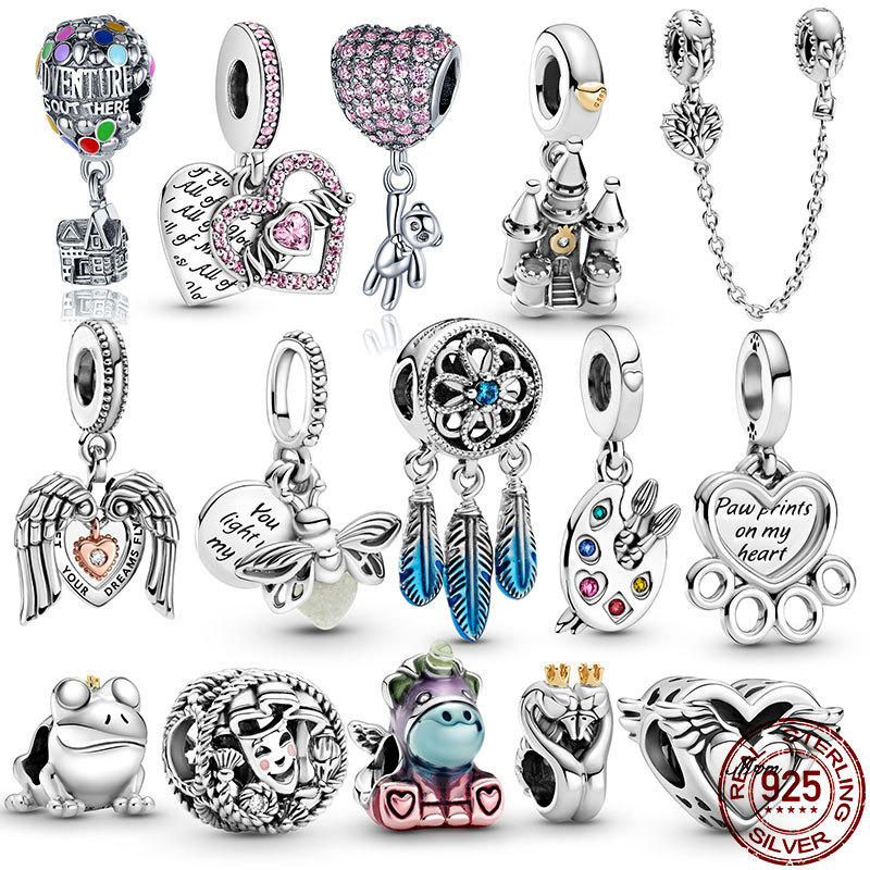 

100% Sterling Silver 925 Desny Mini Charms Fit Original Pandora Bracelet For Women Jewelry Gift