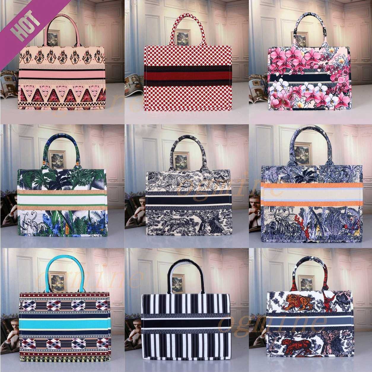 

[Has Stock] Woman Handbag bags ladies large-capacity book tote Designer fashion retro canvas handmade Print Imitation embroidery Multicolor, I need look other product