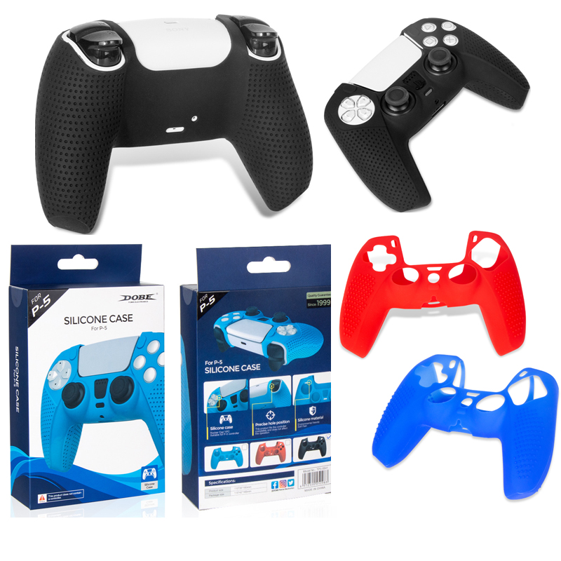 

DOBE Silicone Cover Case For PS5 Handle Colorful Dustproof Sweat-Proof Protective Anti-Slip Sleeve For PlayStation GamePads Game Controller