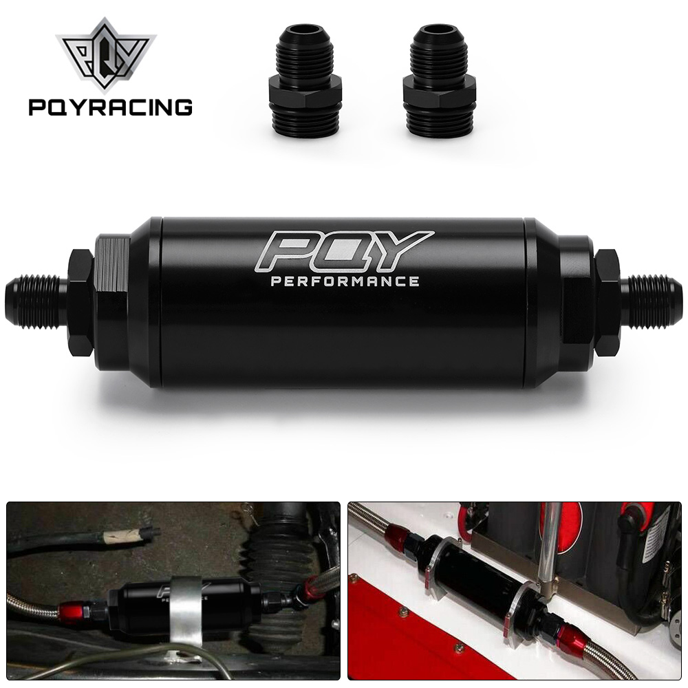 

ID=44mm PQY New Fuel filter with 2pcs AN6 and 2pcs AN8 adaptor fittings with 100micron steel element PQY5565