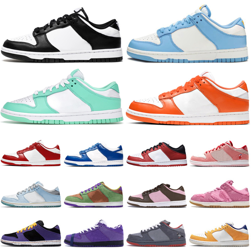 

running shoes for men women Chunky Black White Green Glow Syracuse Core Pink Cherry Elephant UNC mens trainers sports sneakers, Leaf central park