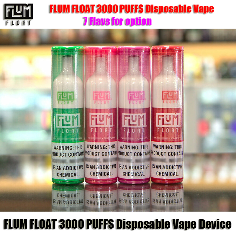

FLUM FLOAT Disposable Vape Pen Device Electronic Cigarettes 500mah Battery 8.0ml Pods 3000 puffs Starter Kit Vapors Vaporizer