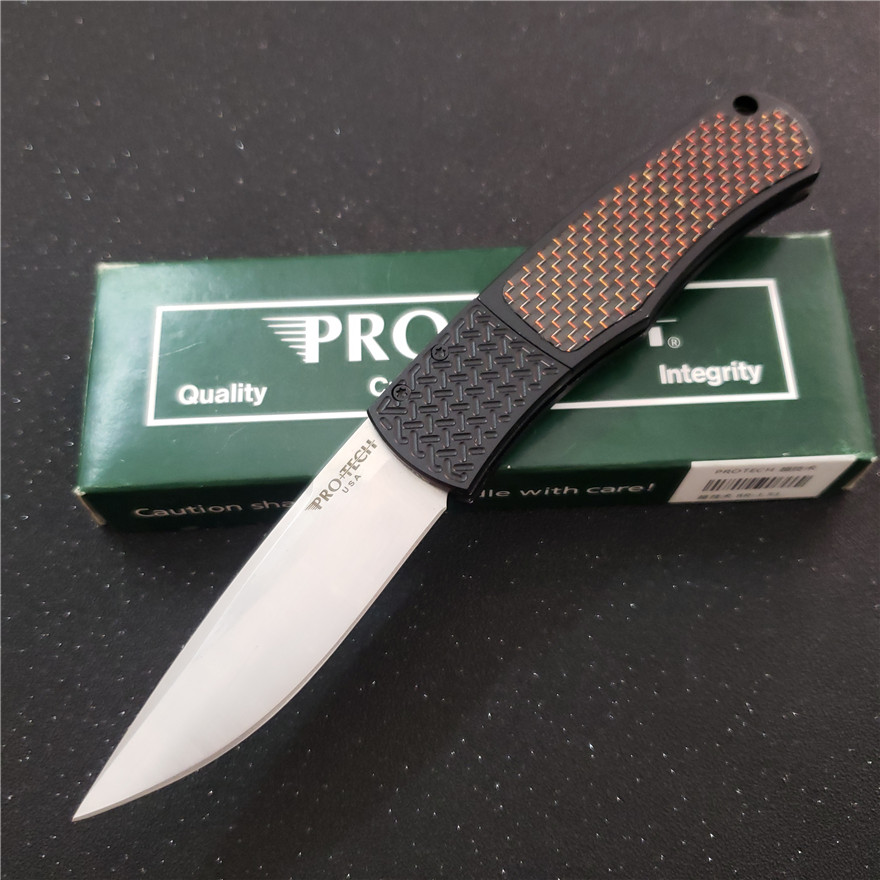 

PR-1.51 Magic BR-1 Folding Knife Whiskers 154CM Blade CNC T6 Aluminum Alloy Carbon Fiber Handle AUTO Outdoor Knives Gift EDC Tool