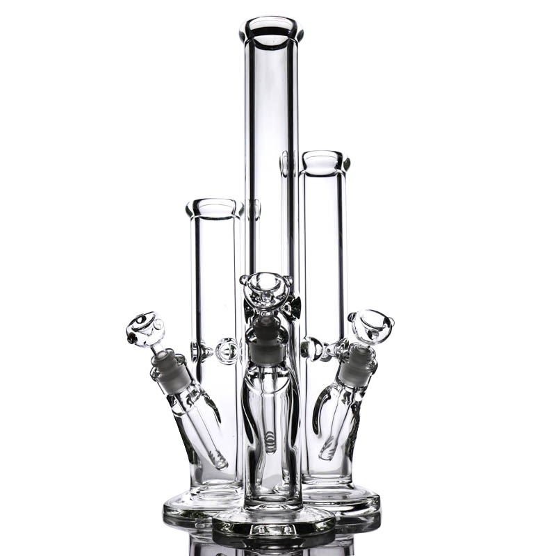 

Hookah 9mm Thick Glass Water Bongs Straight 18 14 12 inches With elephant Joint Super Heavy bong