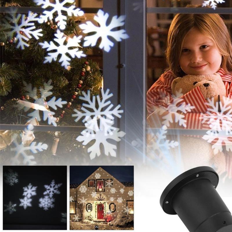 

Lawn Lamps ICOCO 110-240V Snowflake Projector Lamp IP65 Safe Outdoor Waterproof LED Lights Romentic Holiday Landscape Decoration Spotlight
