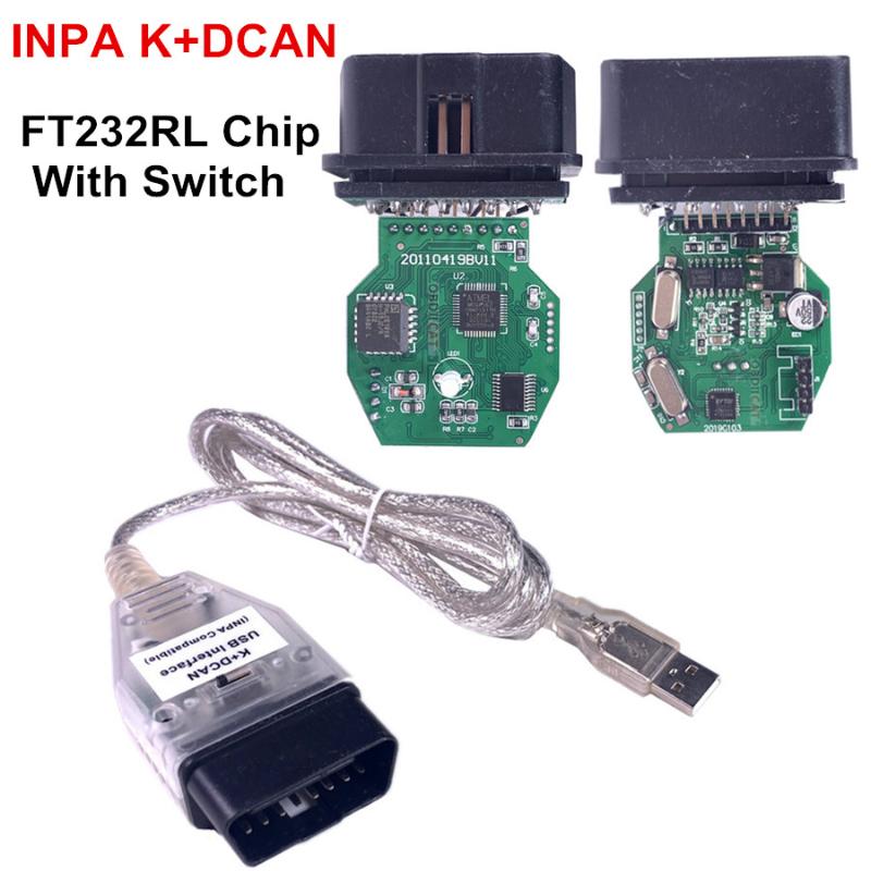 Diagnostic Tools For B--M--W INPA K+DCAN K DCAN USB Interface Full Cable-image-731362241