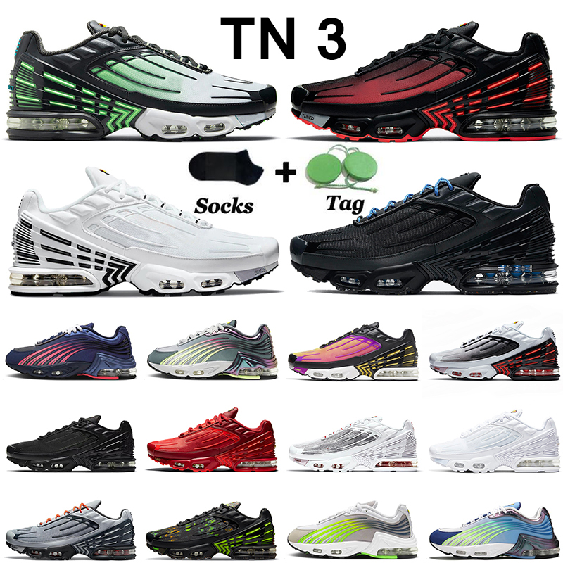 

2021 With Socks Vapours Tuned 3 Tn Plus III Running Shoes Mens Women Deep Royal Blue Leather Triple White Off Obsidian Green Aqua Volt Tiger Trainers Sneakers 36-45, W33 triple black with black 39-45