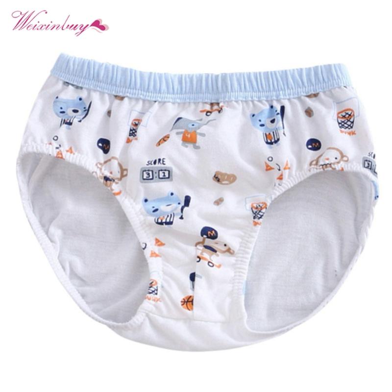 

Panties WEIXINBUY 6 Styles Born Baby Cotton Underwear Girls Boys Sweet Smile Cute Children's Briefs