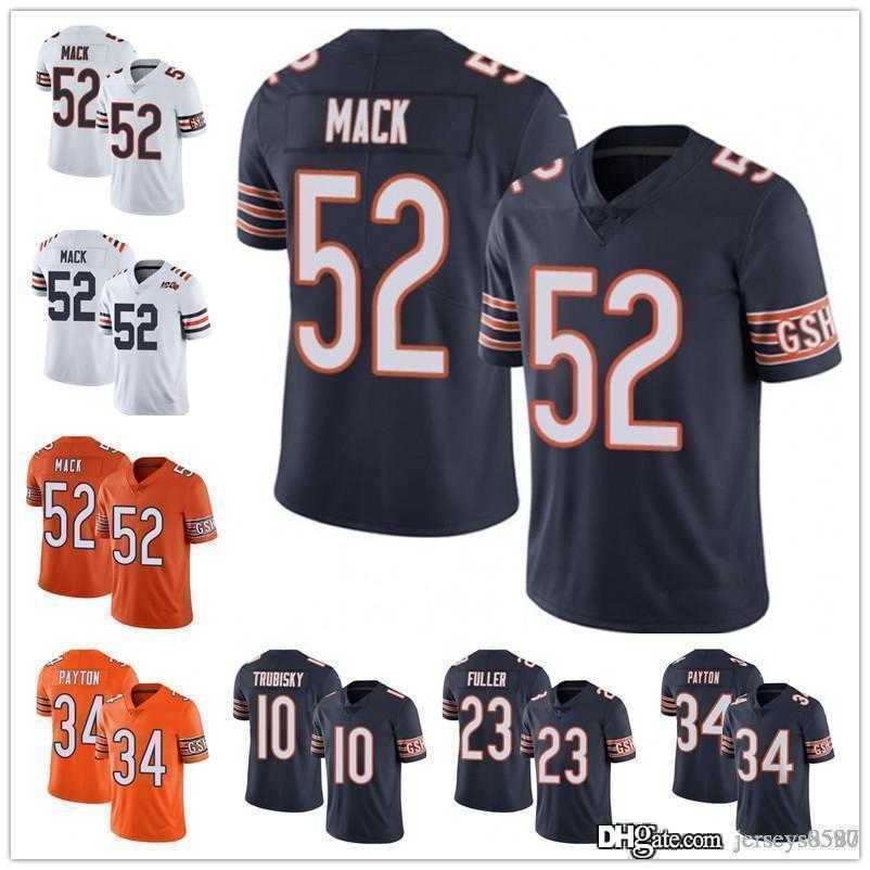

Men Women chicagoBearsjersey 52 Khalil Mack 34 Walter Payton 10 Mitchell Trubisky 23 Kyle Fuller Football Jerseys Navy white, Color