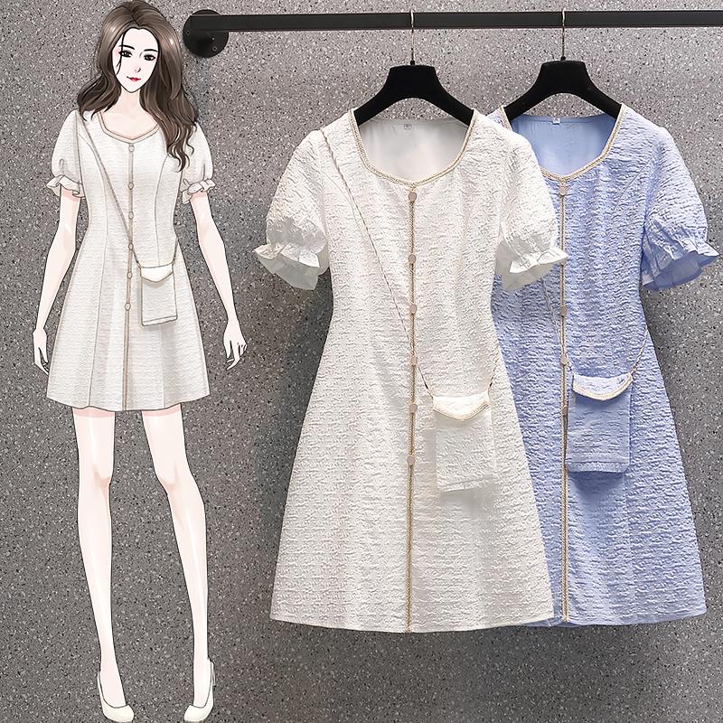 

Plus Size Dresses Solid Color White Blue Mini 5Xl Large Vintage Casual Robe Spring Summer Clothes Dress For Women'S 2021 Sukienka, Black