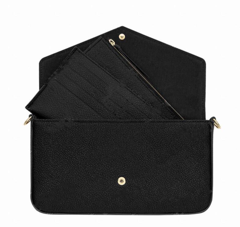 

Luxurys Designers Bags 2021 Handbag Purse Monogrames Print Crossbody Bag Multi Pochette Felicie Chain Shoulder Bags handbags Wallet With Box Dust Bag, Brown+flower