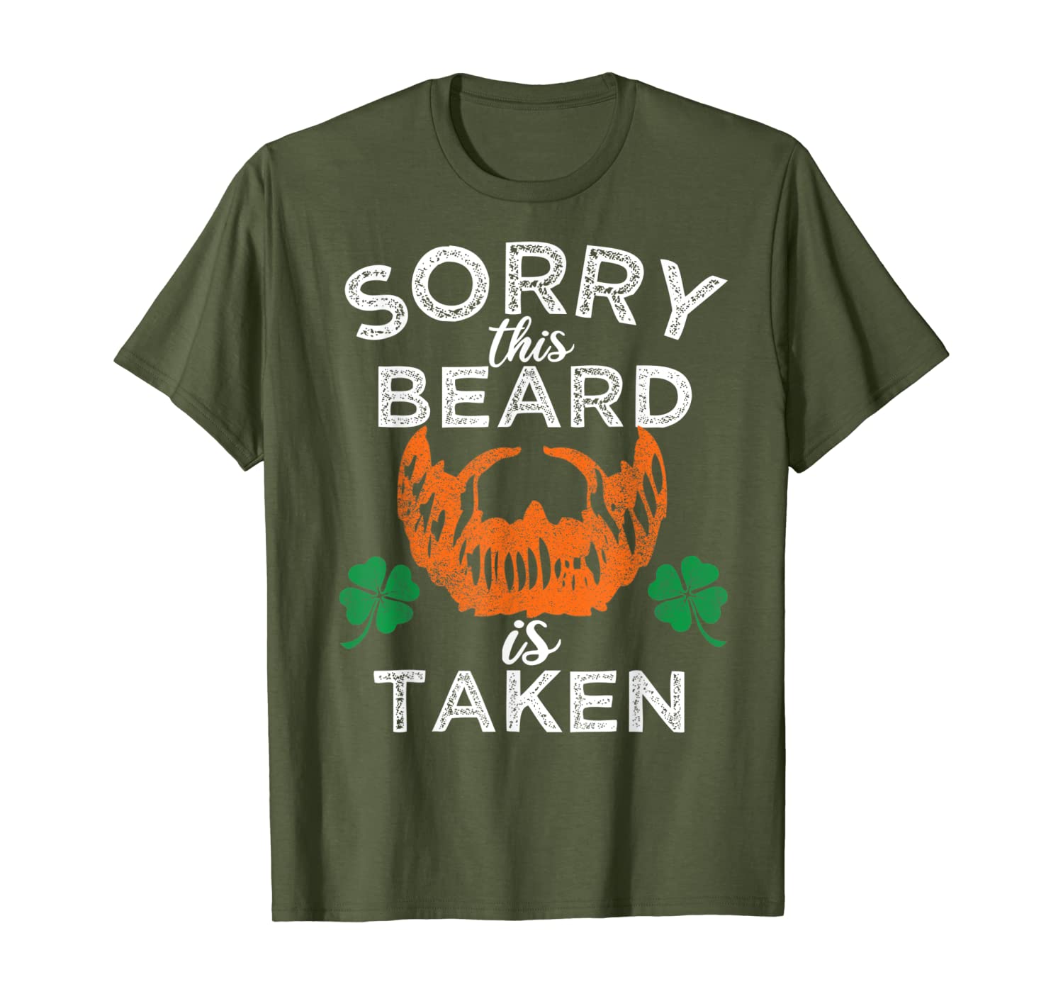 Sorry this beard is taken funny distressed gift T-shirt-image-703606071