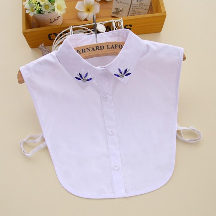 

Chokers 2021 Korea Fashion Blue Resin Beaded Collar Choker Necklace Fake Women 's Clothing Accessories Sweet False