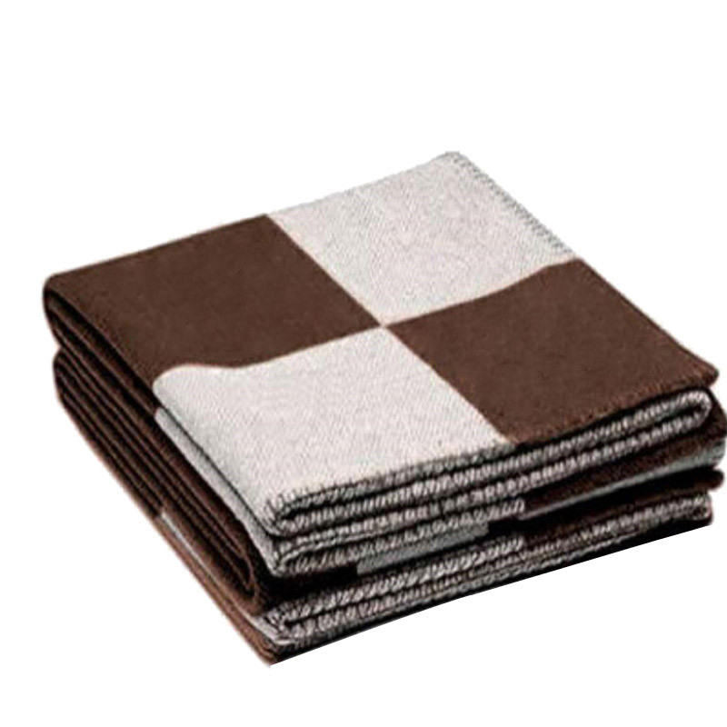 

Cashmere Blankets Letter printed Knitted Throw Crochet Wool Plaid for Couch/Chair/Love Seat/Car Camping Blanket Shawl