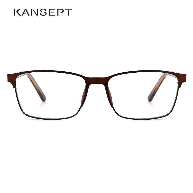 

Fashion Sunglasses Frames KANSEPT DESIGN Men Classic Square Glasses Optics Frame Myopia Prescription Optical Eyewear TP9052