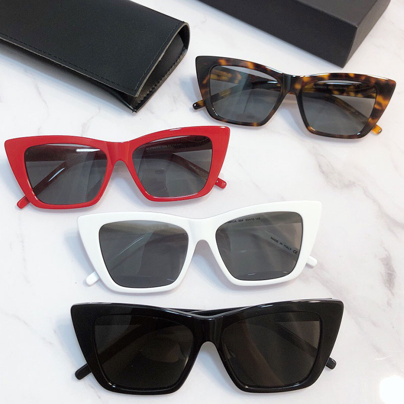 

Cat-eye plate sunglasses SL276 woman special square fashion trend stage style super good-looking face change retro chic girl UV400 high quality shipped with box