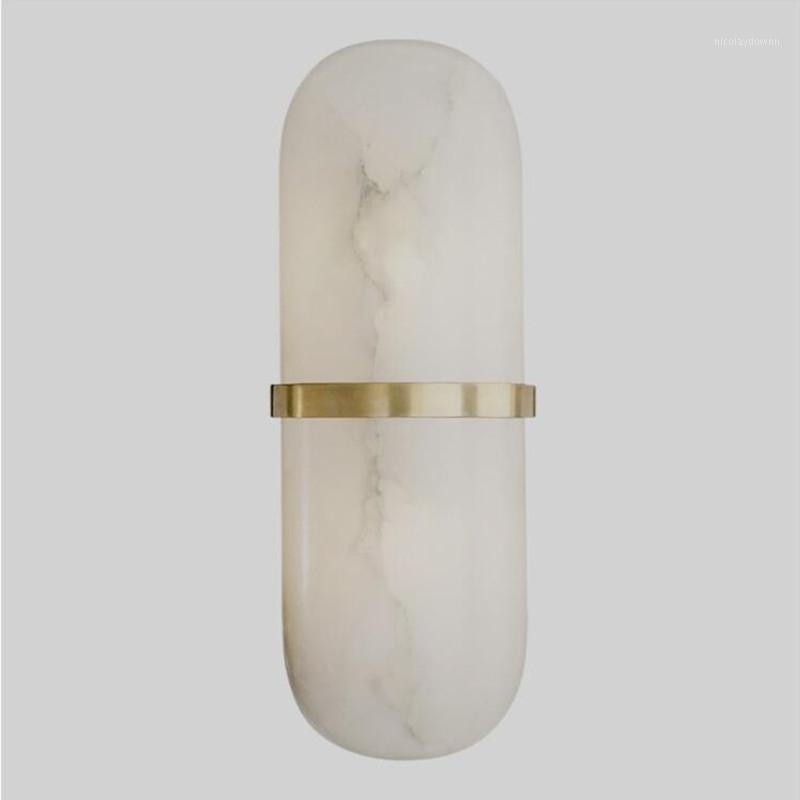 

Wall Lamp Modern Marble Home LED Lights Living Room Restaurant Sconce G9 110/220V Aisle Stairs Lighting Fixtures Surface Mount
