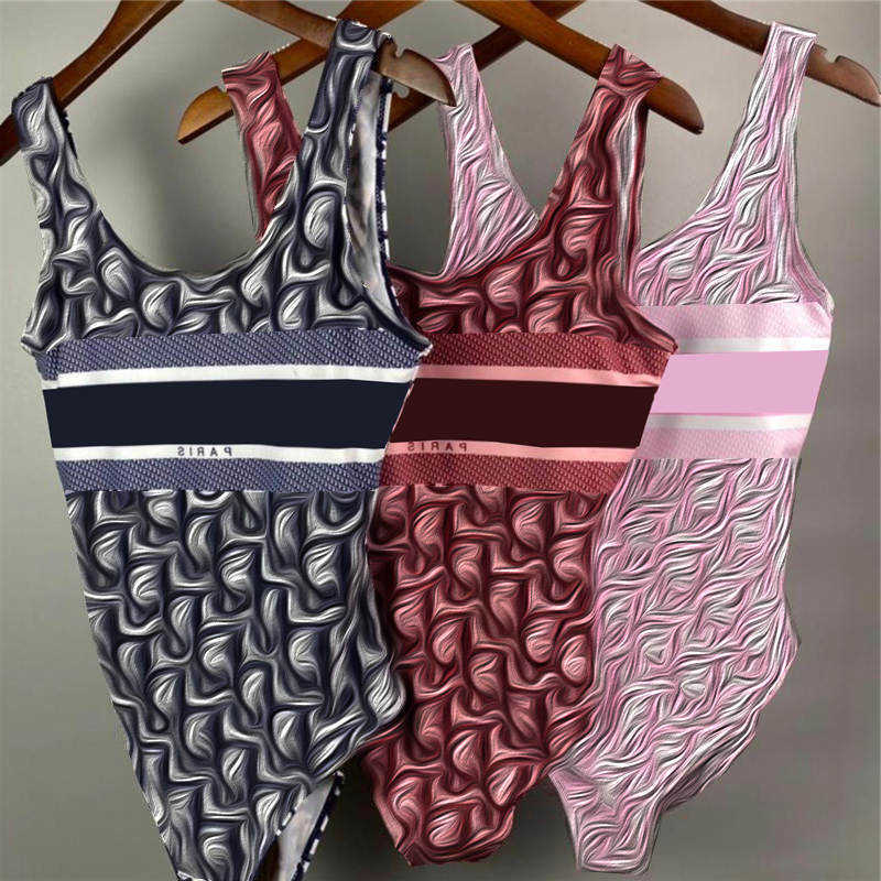 

Luxury Women Swimwear Bikini Set Textile Letter Printed Ladies Bodysuit Swimsuit Beach Party Womens Swim Suit, Black