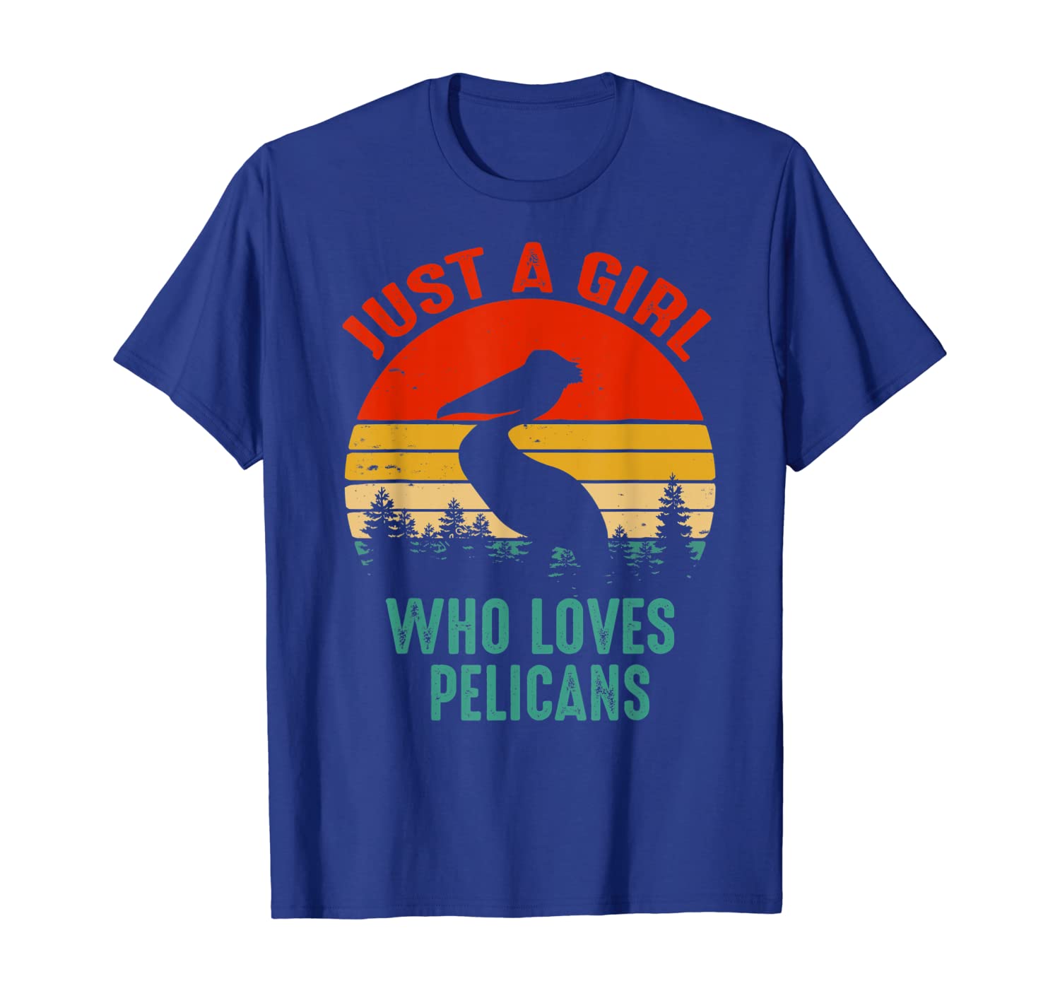 

Vintage Just A Girl Who Loves Pelicans T Shirt, White;black