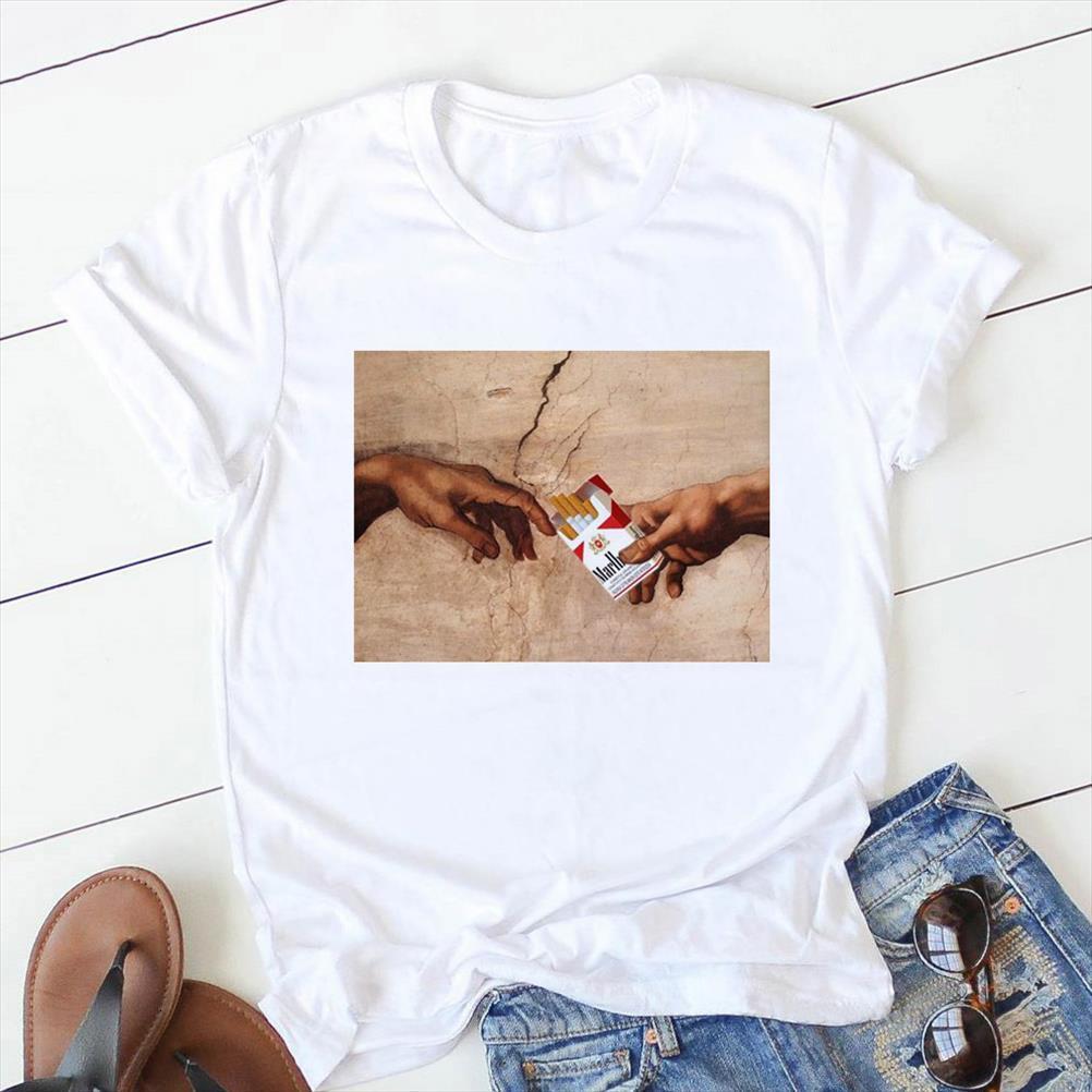 And Women Lady Aesthetic Mens Tops Art Oil Painting Sky Clothes Tee Womens Top Female Print T Graphic Shirt-image-709999902